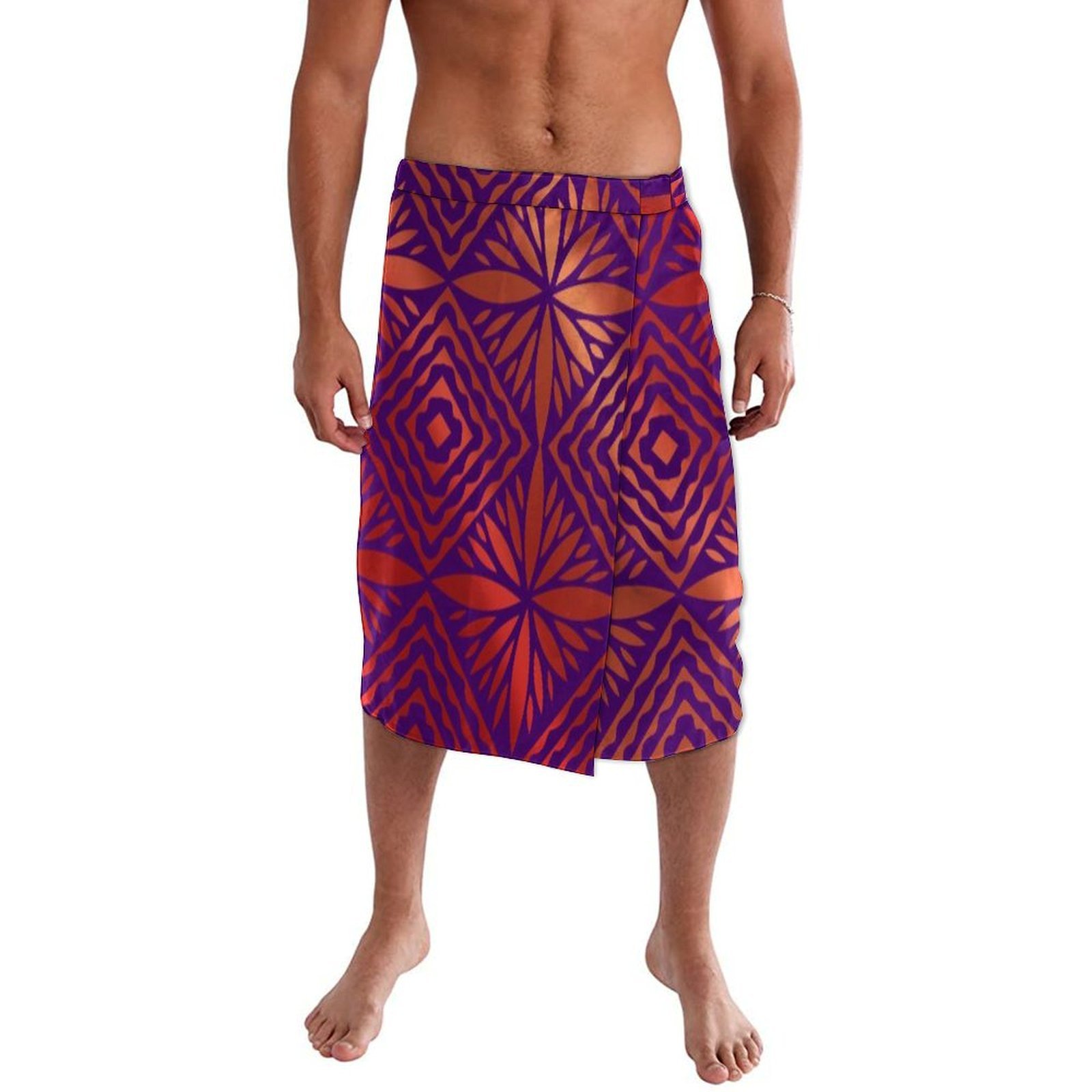 Sarong Men Wrap - Nowa polinezyjska spódnica plażowa Samoa Fidżi,