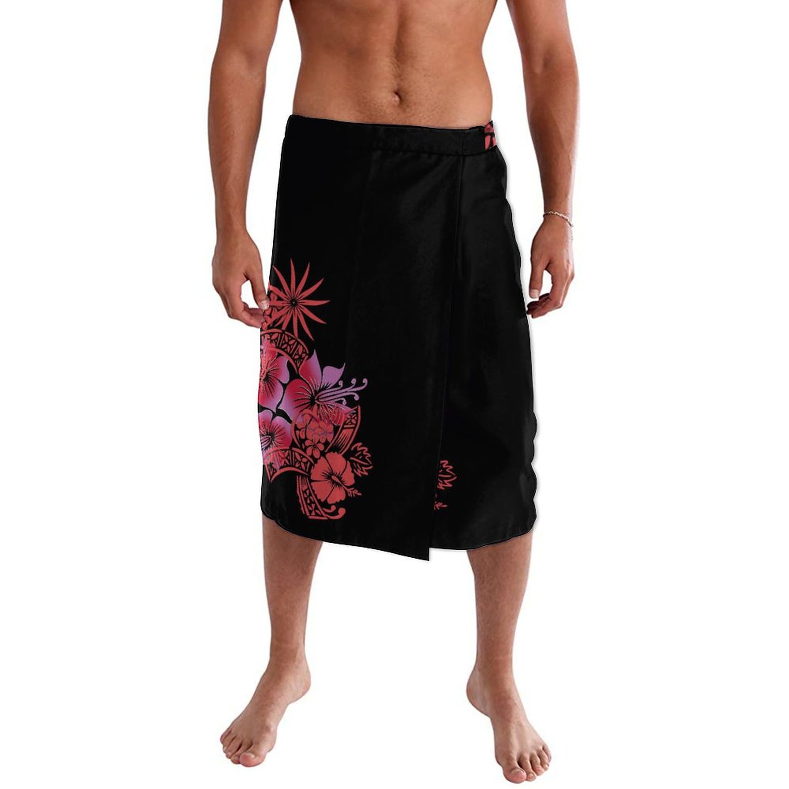 Sarong Men Wrap - Męska sukienka w stylu hawajskim etnicznym,