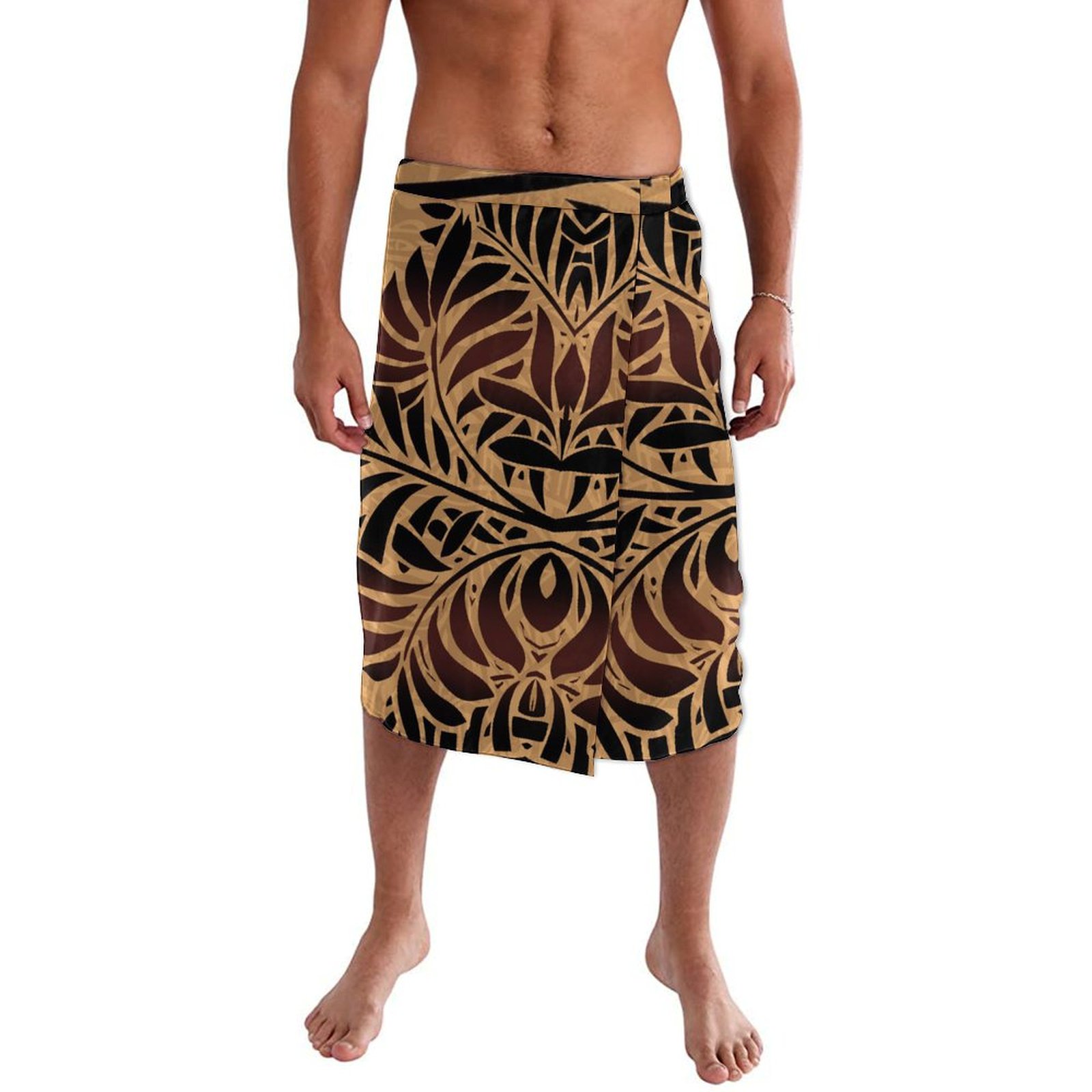 Sarong Men Wrap - Hawajska męska sukienka plażowa kopertowa Samoa