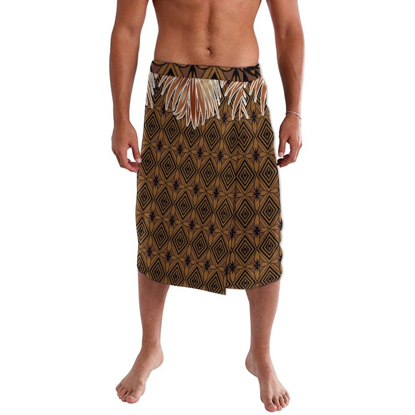Sarong Men Wrap - Letni tradycyjny plemienny polinezyjski swobodny fartuch