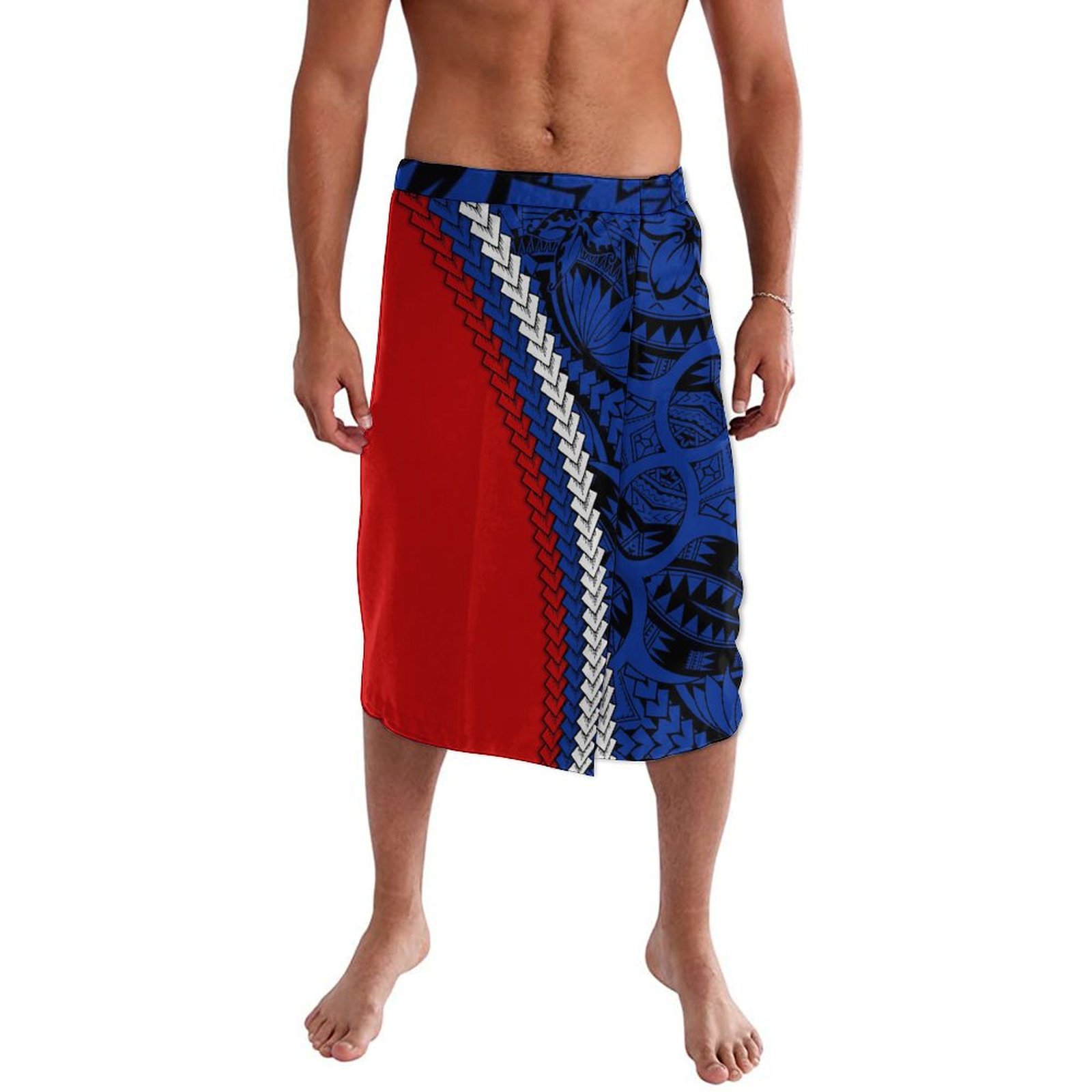 Sarong Men Wrap - Hawajska męska sukienka plażowa Fiji Tonga