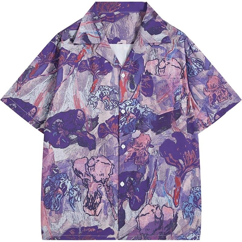 Koszula unisex z krótkim rękaw – Resort Shirt Floral recenzja i cena