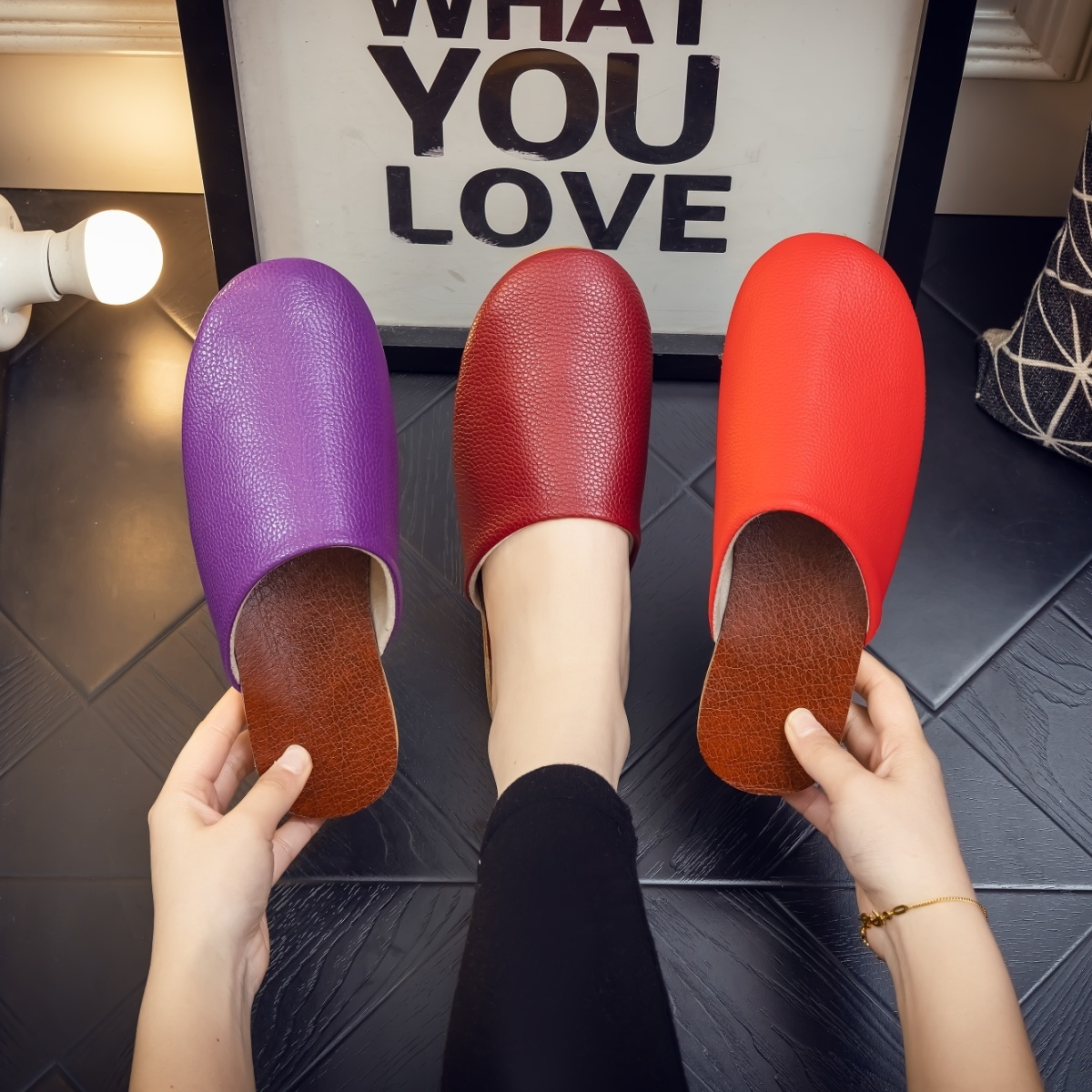 Czarne skórzane kapcie męskie, – Flip Flop Leather Men recenzja i cena
