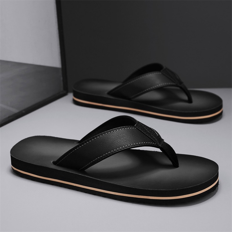 Męskie klapki w stylu vintage  – Flip Flop Leather Men recenzja i cena