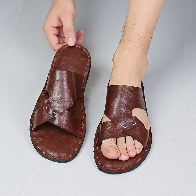 Ręcznie Robione Skórzane Klapk – Flip Flop Leather Men recenzja i cena