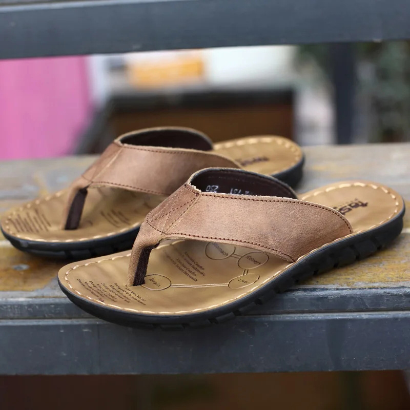 Klapki męskie Roma Retro, jedn – Flip Flop Leather Men recenzja i cena