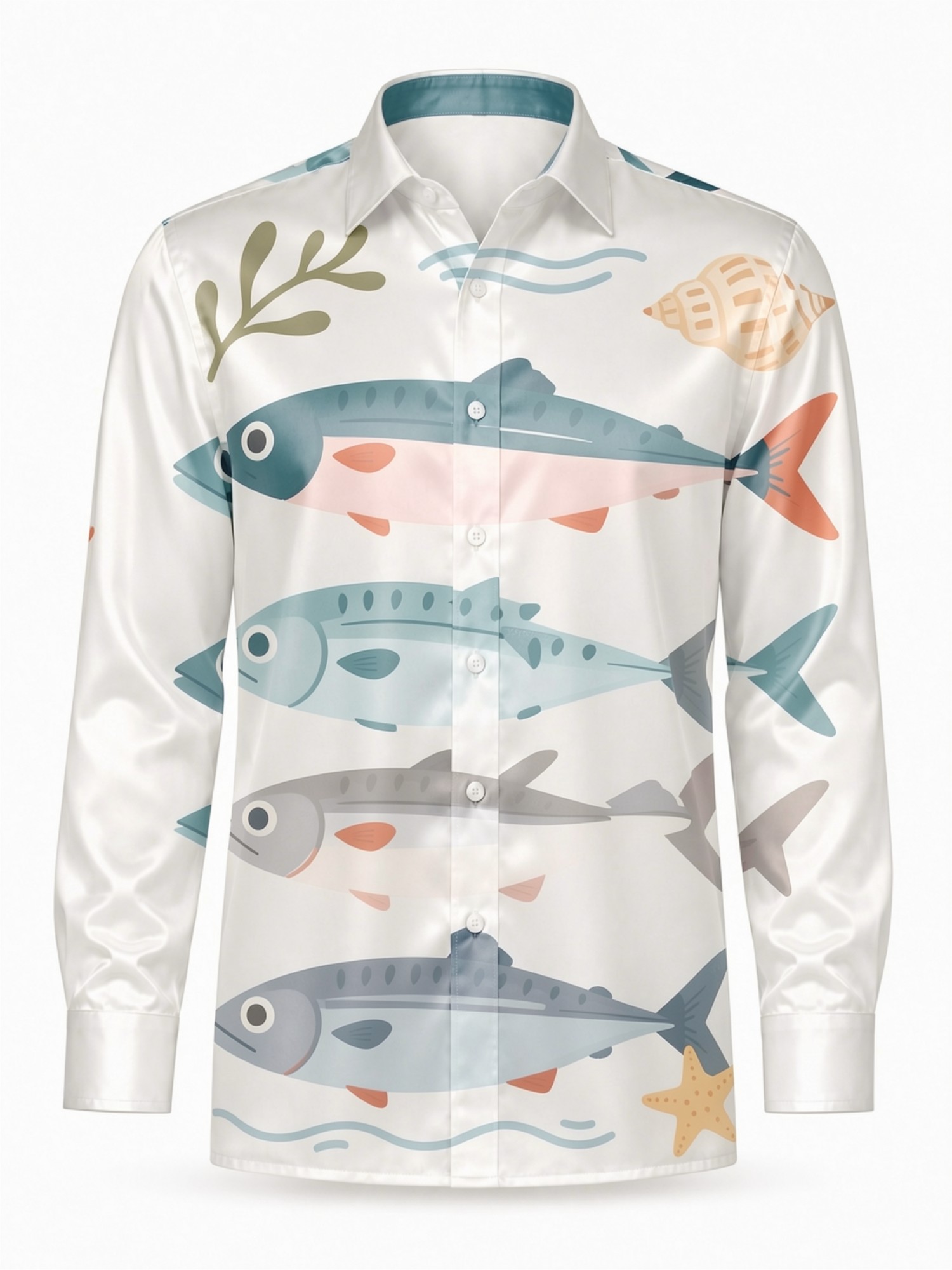 Męska luksusowa satynowa koszu – Resort Shirt Floral recenzja i cena